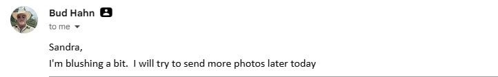 Bud Hahn reply screenshot